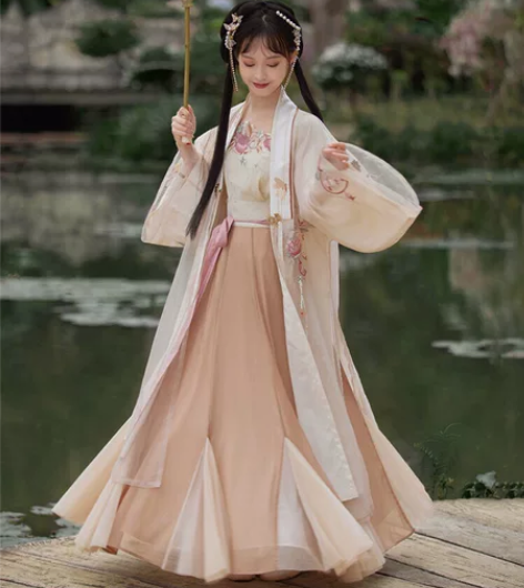 七月夕 缤纷果味 绣花合领长衫暗纹提花吊带...