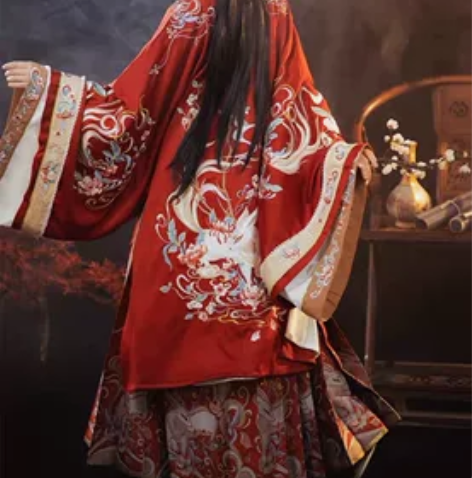 画扇×耀春【乘黄】联名款原创汉服女马面裙明...