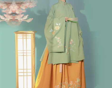 仙楚姬原创汉服【执念】袄裙刺绣立领褶裙日常...