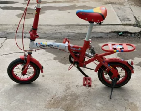 飞鸽儿童折叠自行车不议价 地点勃利县 感...