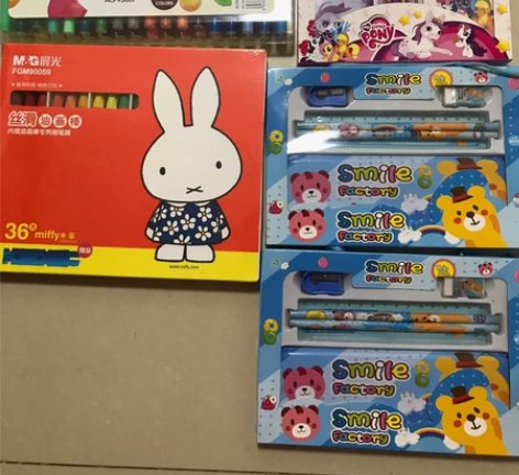 全新闲置，晨光油画棒+水彩笔，各36色，加...