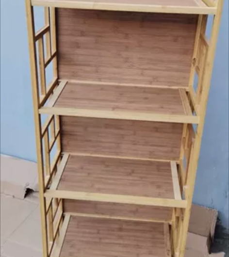 书架置物架简约现代学生北欧楠竹家用落地卧室...