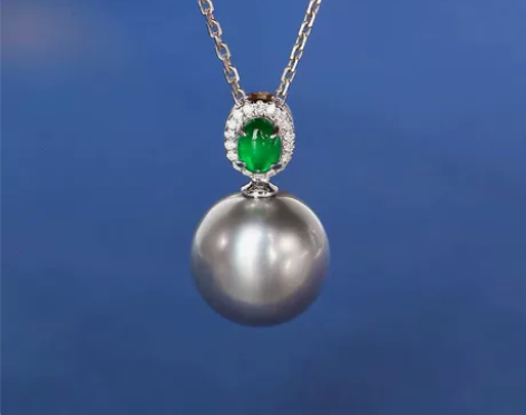 全新 宝石矿工 永妍珍珠 大溪地铂金灰海水...