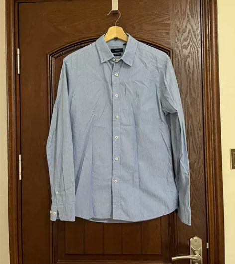 Hazzys哈吉斯休闲长袖衬衫男秋季韩版格...