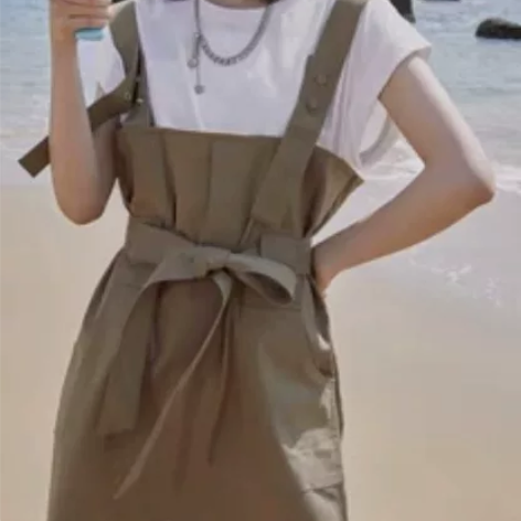 VeroModa夏季吊带裙背带裙连衣裙短裙...