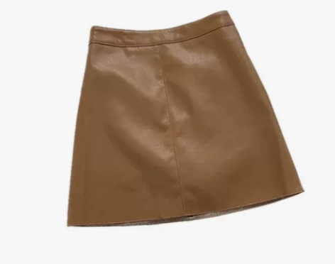 港风卡其色半裙棕色半裙a字裙 裙子里面自带...