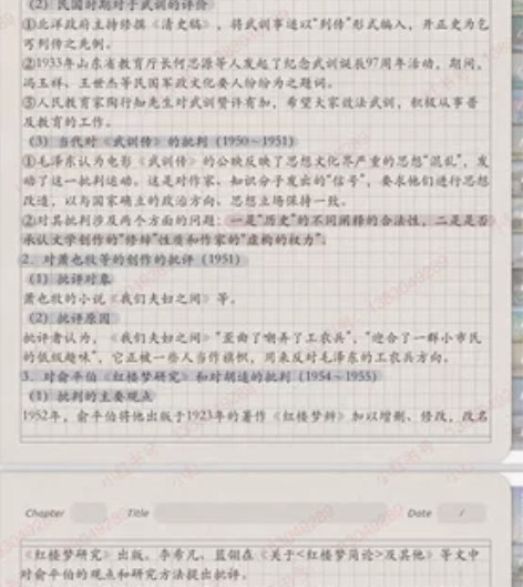 《中国当代文学洪子诚》重点笔记 拿到可以直...