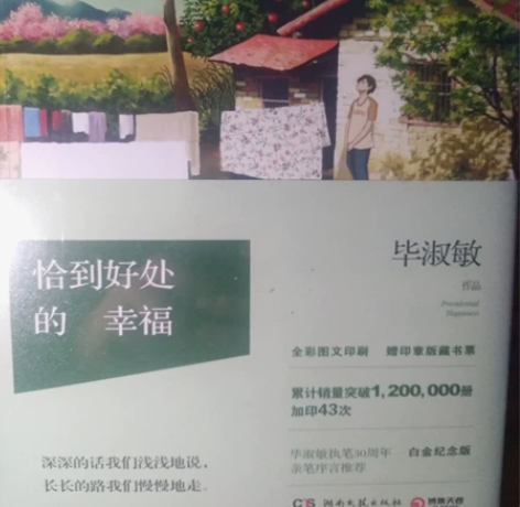 恰到好处的幸福（平装版） 毕淑敏 湖南文艺...