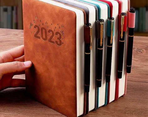 超厚笔记本复古风简约记事本商务本羊巴桃绒皮...