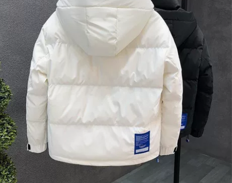 冬季防寒羽绒服男2022新款短款帅气连帽羽...