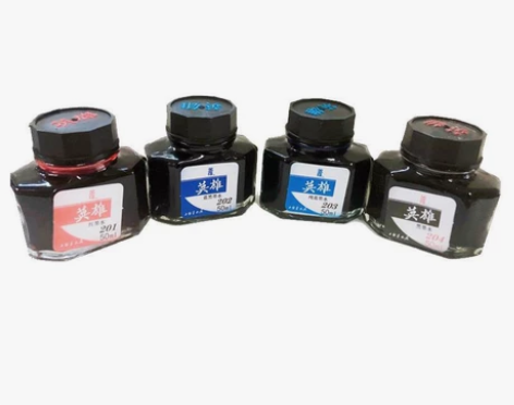 上海英雄钢笔墨水204 234红蓝黑色墨水...