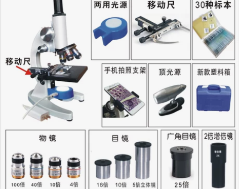 专业显微镜小学生初中高中学生生物光学高倍2...