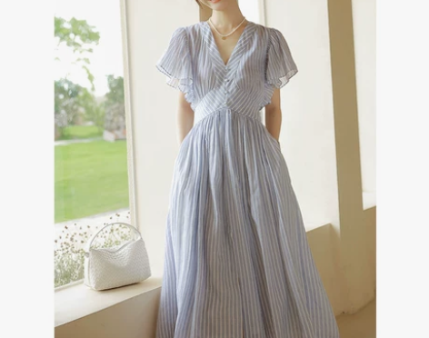 嘉绮定制 进口苎麻数码直喷!南法高档裁剪