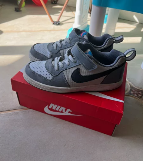 耐克男女童运动鞋 32码，新旧如图，手动测...