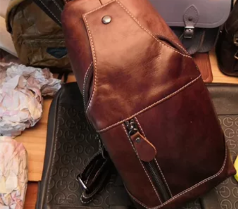 隔物 男士胸包  斜挎 收纳 皮包 店铺样...