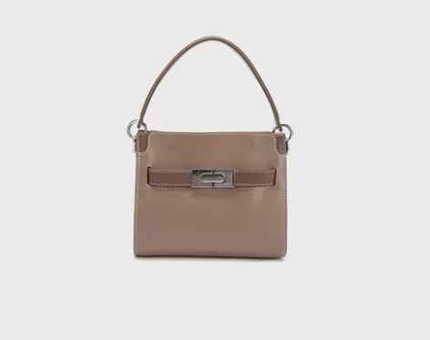 热风2021年夏季新款女士平纹车线手提包B...