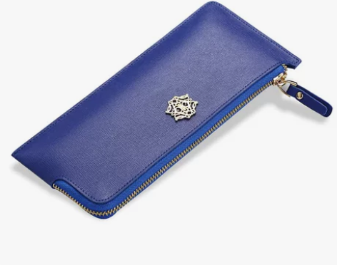 卡洛黛茜女士钱包女长款超薄牛皮手拿包韩版潮...