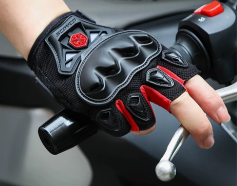 赛羽夏季半指摩托车防摔透气骑行手套男女款机...