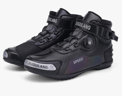 秋冬季骑行摩托车越野靴子男鞋子透气防水摩旅...