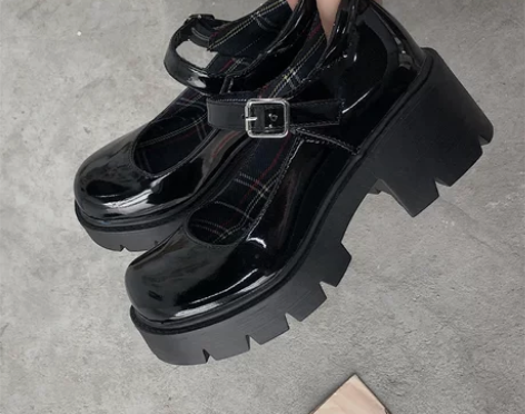 玛丽珍鞋女浅口软妹复古法式松糕厚底鞋JK鞋...