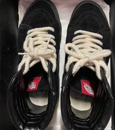 vans 黑武士 自己换了鞋带 没咋穿过不...