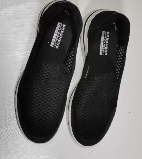 捡漏斯凯家夏季镂空透气男鞋网孔套脚休闲鞋8...