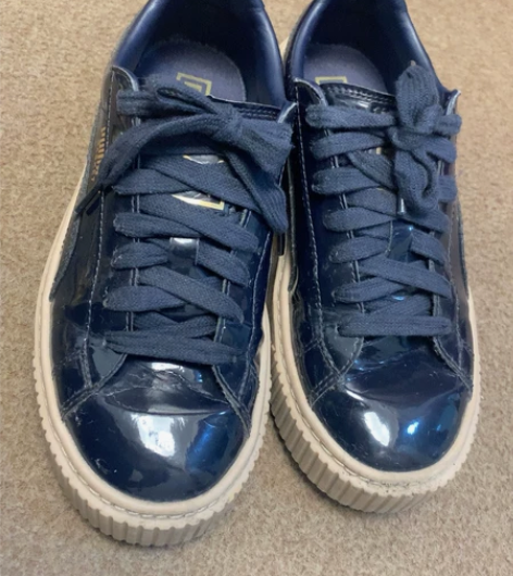 PUMA彪马漆皮板鞋，36码，好搭衣服且防...