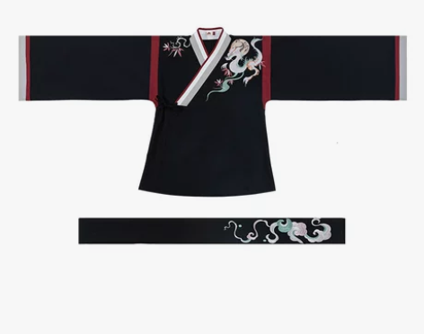 汉尚华莲长生殿汉服男装原创龙纹刺绣晋制齐腰...