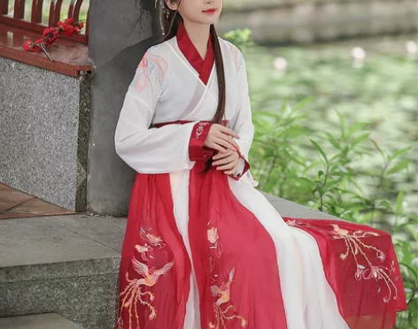 青竹凤雅（鸾鳯）汉服女正品原创春夏晋制齐腰...