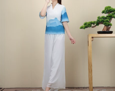 新古风水墨画棠采耳师技师服越足疗美容院sp...