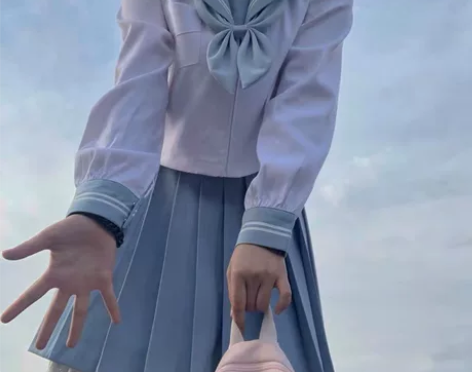 JK制服套装学院风水手服白二本刺绣短袖日式...