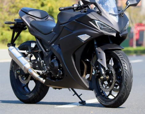 全新V6摩托车国四电喷跑车400公路赛 小...