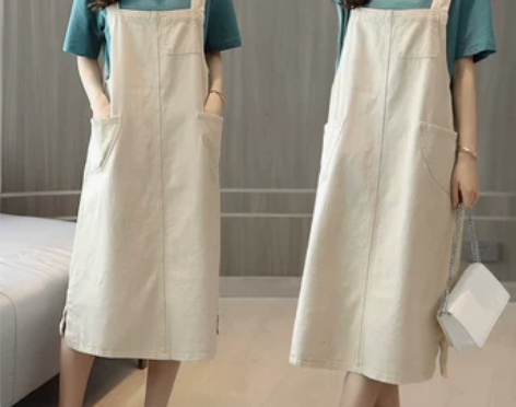 孕妇装，夏季秋季韩版休闲女背带裙宽松显瘦吊...
