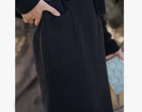 【双12价】复古黑色小黑裙a字裙半身裙女秋...