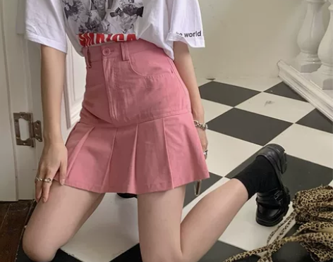 百褶裙大码女装高腰包臀一步裙鱼尾裙夏胖MM...
