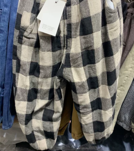 双层加绒裤   棉麻加绒休闲裤100-14...