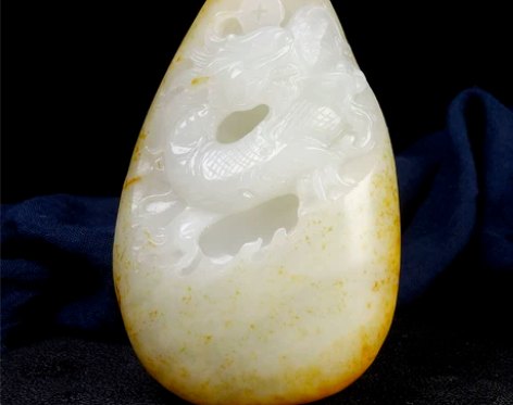 寓意【望子成龙】省级玉雕大师工作室作品和田...