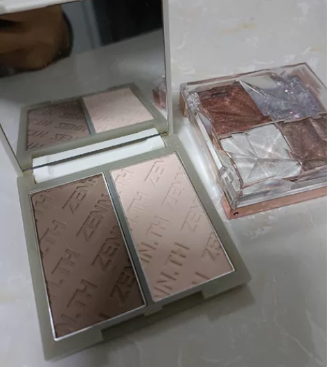 双色修容阴影鼻影粉修容哑光高光侧影或是发际...