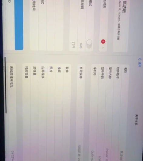 自用Ipad Air4在保5个月 天蓝色2...
