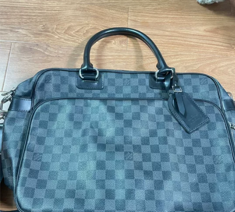 [9.0新]男士经典款格子单肩包斜挎包手提...