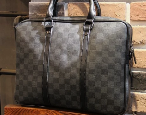 全新未使用过！牛皮包男士真皮手提公文包单肩...