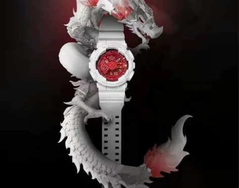 CASIO卡西欧G-SHOCK中华龙系列石...