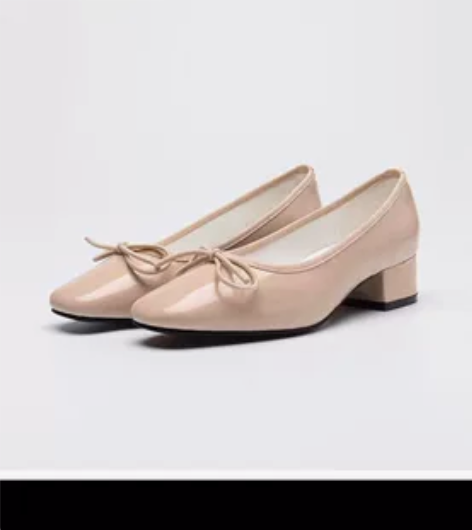 [转卖]春季女鞋粗跟鞋子女红色单鞋女中跟方...