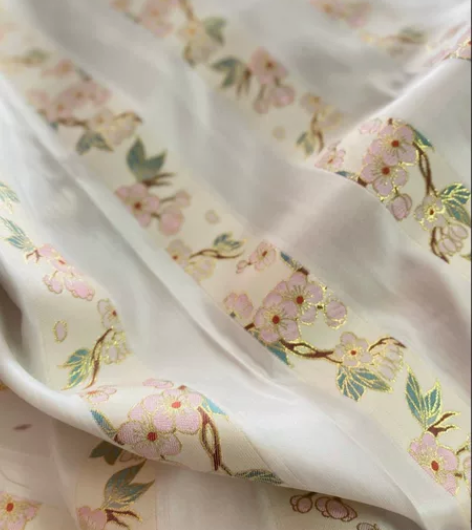 【若兰兮】明制汉服缘边缎面宋制汉服眉子 袖...