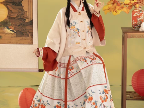 过年汉服原创明制汉服女改良马面裙加厚中国风...