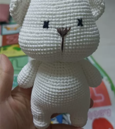 翘屁熊，光P屁熊，裸体屁熊玩偶 手工钩织萌...