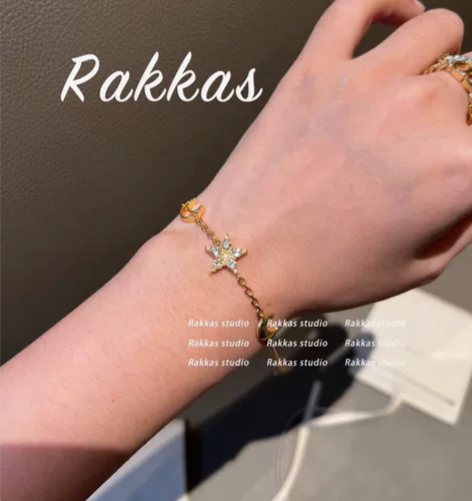 Rakkas｜小众原创设计感轻奢施华水晶黄金银色钻石星星月亮...