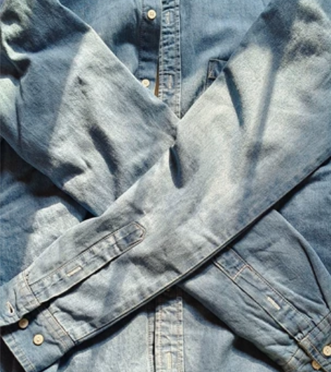 【保真】冬季加绒牛仔衬衫男修身保暖外套内搭...