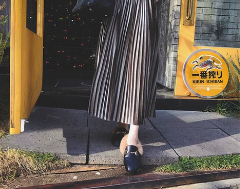 金属色百褶裙春秋女2017新款韩版学生金丝...