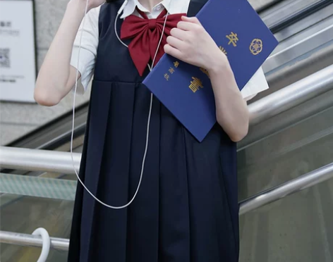 酱果原创学院风女子高中生高腰百褶卡奶裙JK...